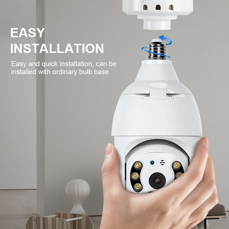 Tuya Smart Wide Voltage 110V-220V Wifi Ball Machine Lampe d'intérieur Caméra de surveillance de tête