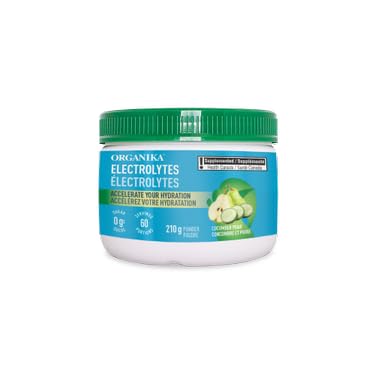 Poudre d'électrolytes Organika - Sachets de limonade rose - Hydratation sans sucre à emporter et réapprovisionnement en électrolytes avec prébiotiques et vitamine C 3,5 g x 20 ct 