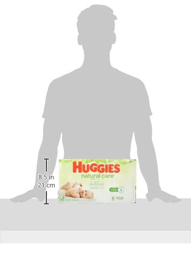 Huggies Natural Care Sensitive Baby Wipes, Unscented, Hypoallergenic, 99% Purified Water, 15 Flip-Top Packs (960 Wipes Total)