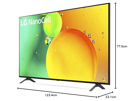 LG Nano75 NanoCell Series 43” Alexa Built-in 4K Smart TV (3840 x 2160), AI-Powered 4K, Cloud Gaming (43NANO75)