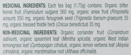 Traditional Medicinals - Tisane d'allaitement au lait maternel biologique (paquet de 1) - Soutient la production de lait maternel pour les mères qui allaitent - 16 sachets de thé au total 