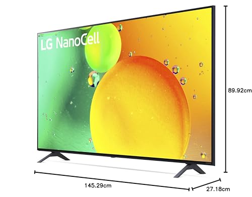 LG Nano75 NanoCell Series 43” Alexa Built-in 4K Smart TV (3840 x 2160), AI-Powered 4K, Cloud Gaming (43NANO75)