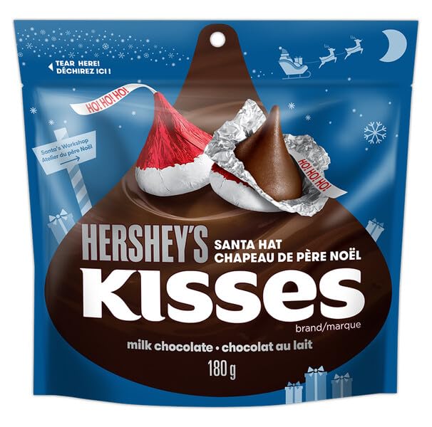 Bonbons de Noël et de fêtes au chocolat chaud KISSES de Hershey's, 180 g 