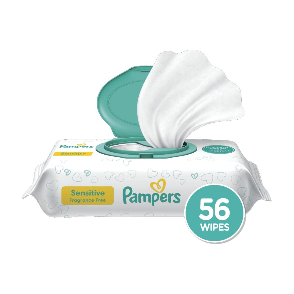 Pampers Baby Wipes Sensitive Perfume Free 12X Pop-Top Packs 1008 Count