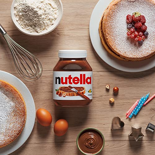 Crema de avellanas y cacao NUTELLA para el desayuno, tarro de 1 kilogramo a granel 