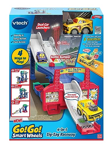 Circuit de course en zigzag 4 en 1 VTech Go! Go! Smart Wheels (version anglaise) 