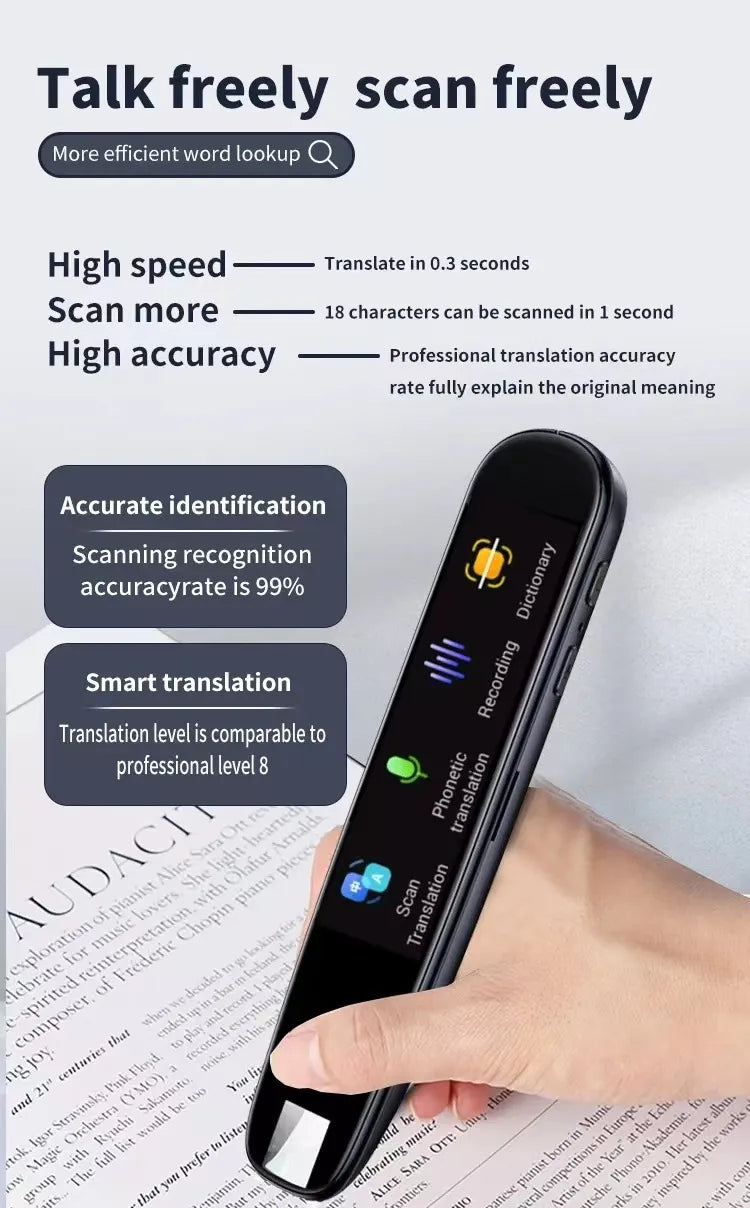 Multi-Language Translation Scanning Pen