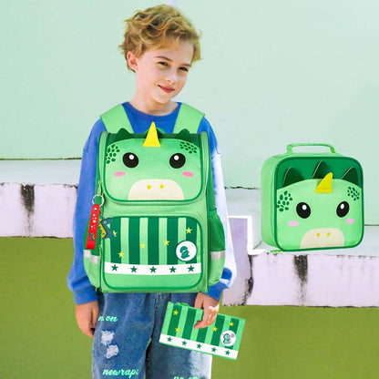 Lot de 3 sacs à dos à paillettes pour filles, sac à dos avec boîte à lunch, sac d'école maternelle pour enfants de 15 pouces pour élèves du primaire et du tout-petit - Koala vert 