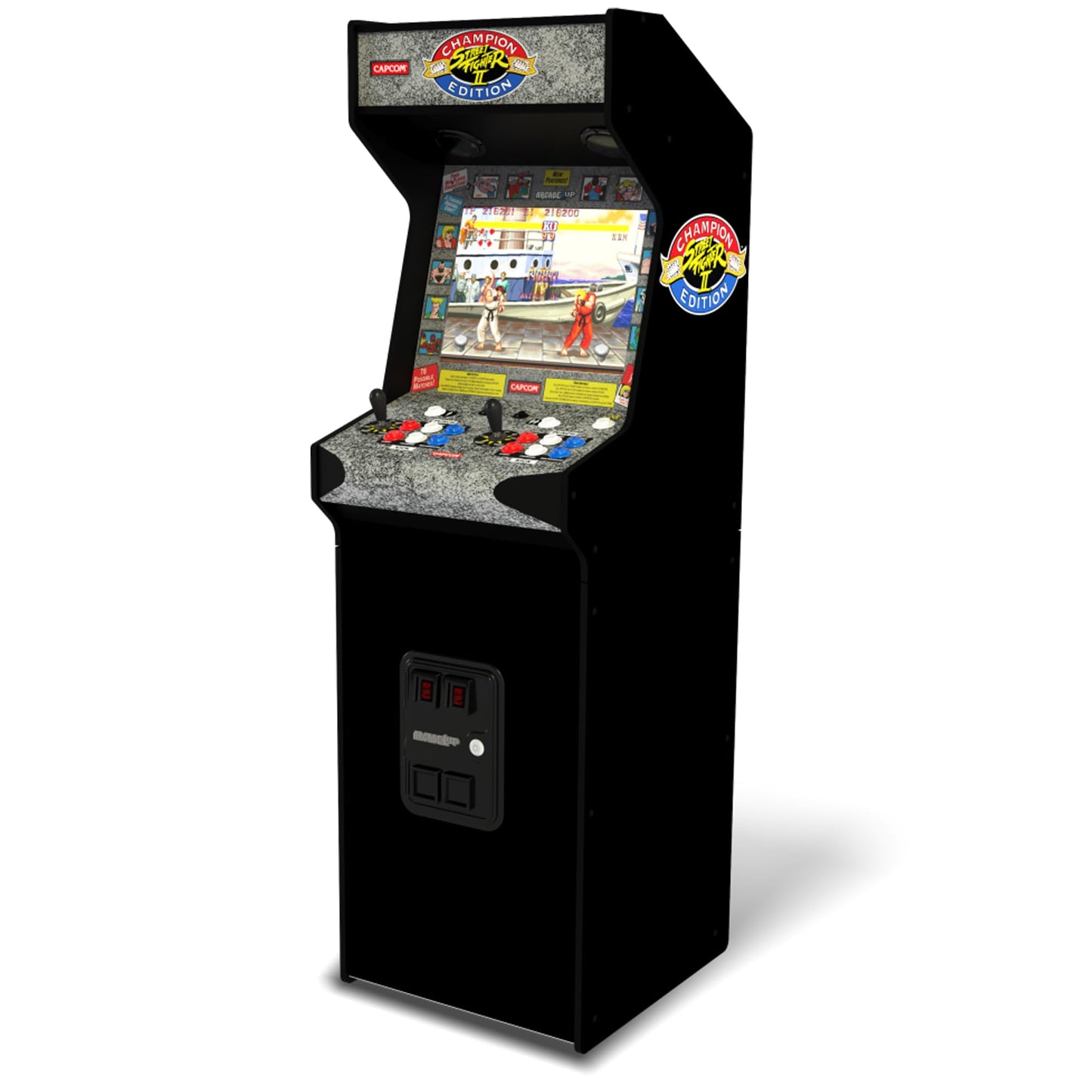 Arcade1Up Machine d'arcade multijoueur avec écran LCD haute résolution de 17 pouces Time Crisis, Point Blank et Steel Gunner Light Gun avec armoire debout pour la maison 