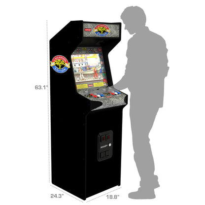 Arcade1Up Machine d'arcade multijoueur avec écran LCD haute résolution de 17 pouces Time Crisis, Point Blank et Steel Gunner Light Gun avec armoire debout pour la maison 