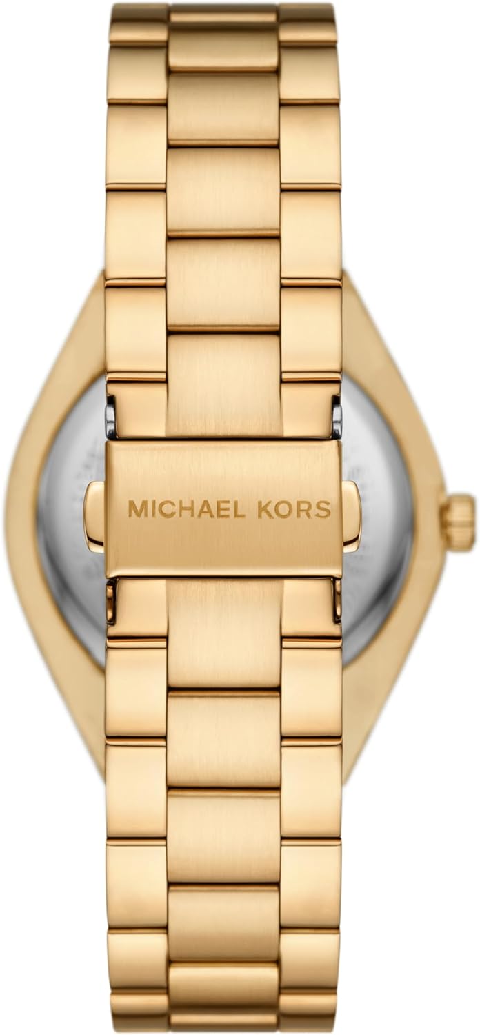 Montre-bracelet en acier inoxydable doré à trois aiguilles Lennox pour femme de Michael Kors (modèle : MK7460) 