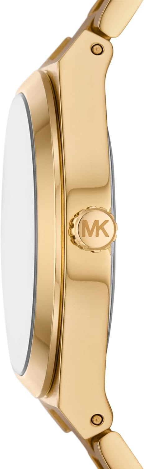 Montre-bracelet en acier inoxydable doré à trois aiguilles Lennox pour femme de Michael Kors (modèle : MK7460) 