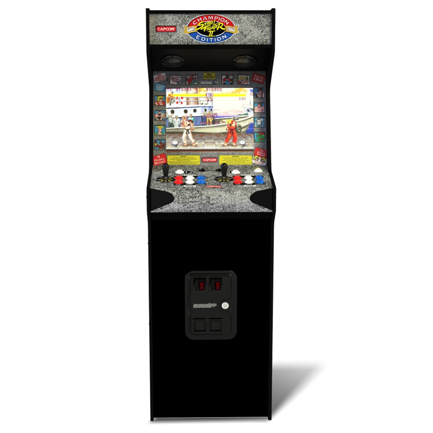 Arcade1Up Machine d'arcade multijoueur avec écran LCD haute résolution de 17 pouces Time Crisis, Point Blank et Steel Gunner Light Gun avec armoire debout pour la maison 