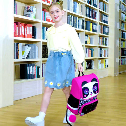 Lot de 3 sacs à dos à paillettes pour filles, sac à dos avec boîte à lunch, sac d'école maternelle pour enfants de 15 pouces pour élèves du primaire et du tout-petit - Koala vert 