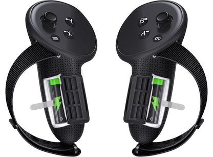 Maecker vr Controller Straps Compatible with Meta Quest 3S for Quest 3 Controller Grips with Battery Door Anti-Slip Knuckle Straps for Quest 3S/3 Accessories