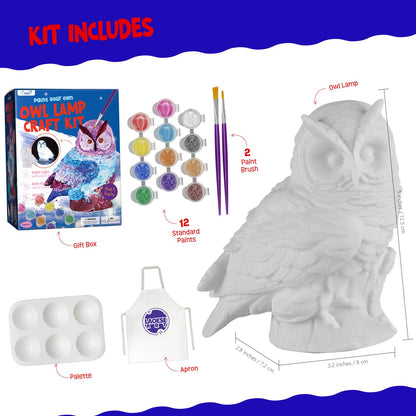 Paint Your Own Cat Lamp Kit, Art Supplies Arts & Crafts Kit, Painting kit for Kids 6-12, Arts and Crafts for Kids Ages 8-12, Toys Girls Boy Birthday Christmas Gift Ages 6 7 8 9 10 11 12+