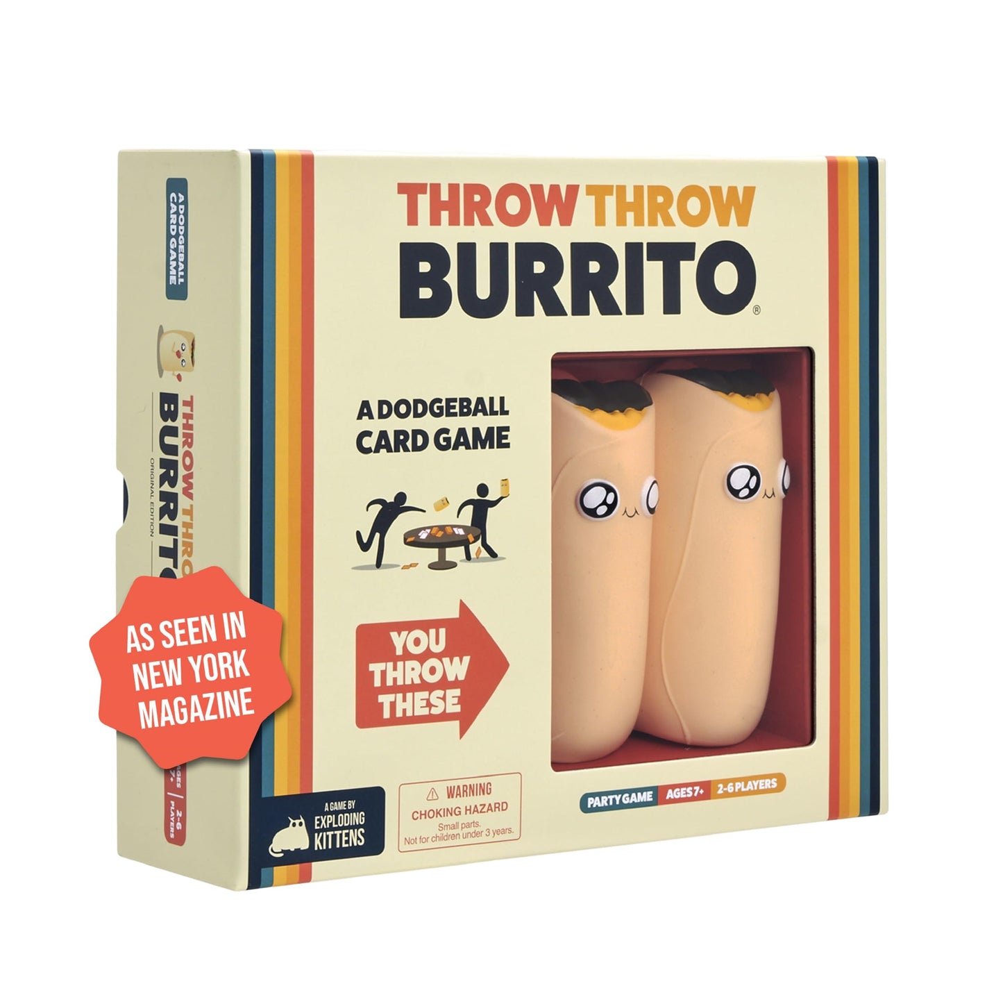 Throw Throw Avocado de Exploding Kittens: una secuela y un juego de expansión de Dodgeball Card Game - Juegos de fiesta para toda la familia - Juegos de cartas para adultos, adolescentes y niños - 2 a 6 jugadores 