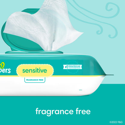 Pampers Baby Wipes Sensitive Perfume Free 12X Pop-Top Packs 1008 Count