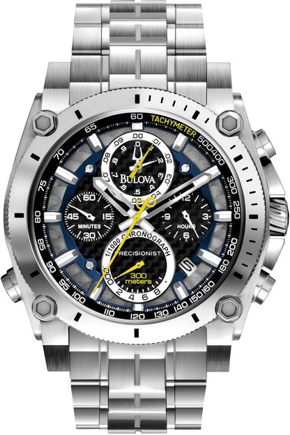 Montre chronographe Precisionist en acier inoxydable pour homme de Bulova 