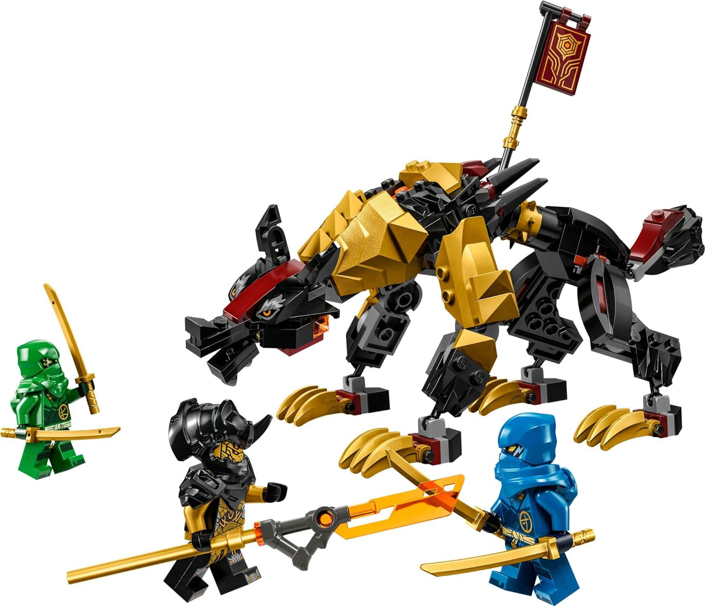 LEGO NINJAGO Imperium Dragon Hunter Hound 71790 Ensemble de construction comprenant des jouets monstres et dragons et 3 figurines, de superbes jouets ninja pour les enfants de 6 ans et plus qui aiment jouer à des histoires de ninja 