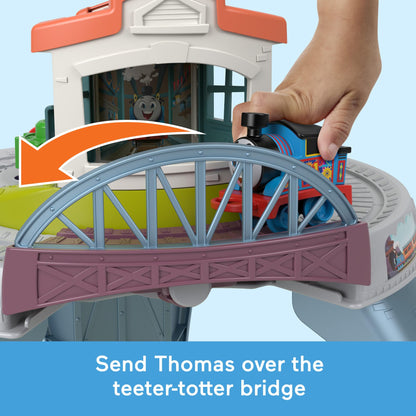 Thomas & Friends Toddler Toy My First Train Table with Track, Cargo Stacking & Fine Motor Activities for Kids Ages 18+ Months