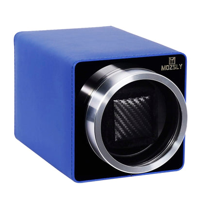 MOZSLY Watch Winder for Automatic Watches with Quiet Mabuchi Motor 12 Rotation Mode Setting Leather