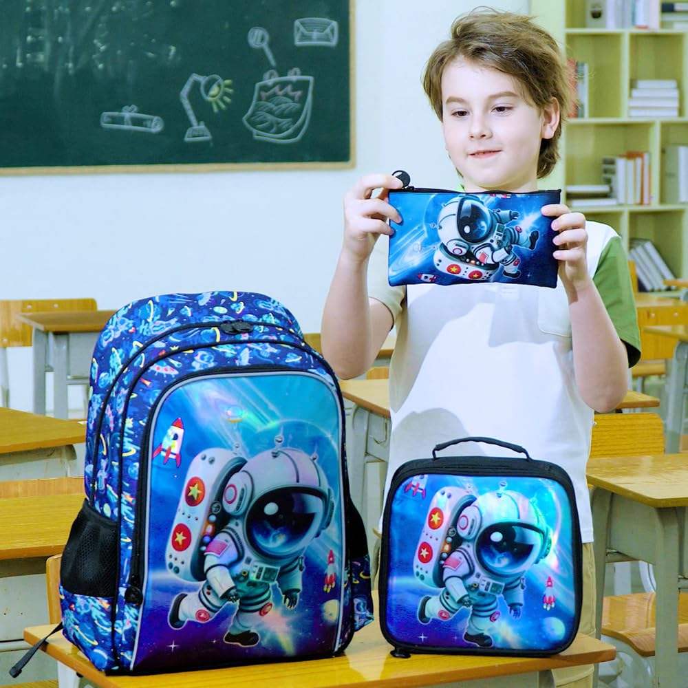 Lot de 3 sacs à dos à paillettes pour filles, sac à dos avec boîte à lunch, sac d'école maternelle pour enfants de 15 pouces pour élèves du primaire et du tout-petit - Koala vert 