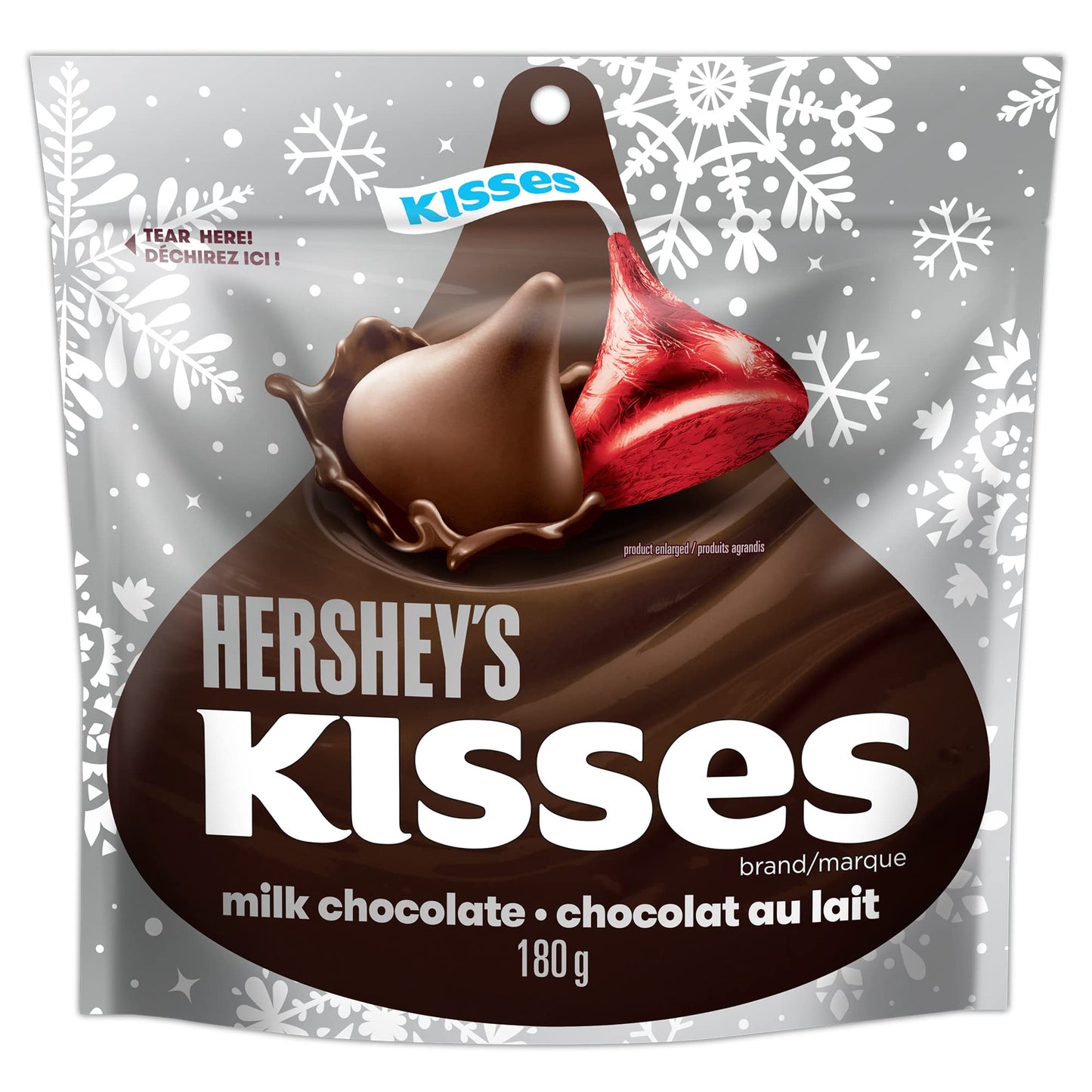 Bonbons de Noël et de fêtes au chocolat chaud KISSES de Hershey's, 180 g 