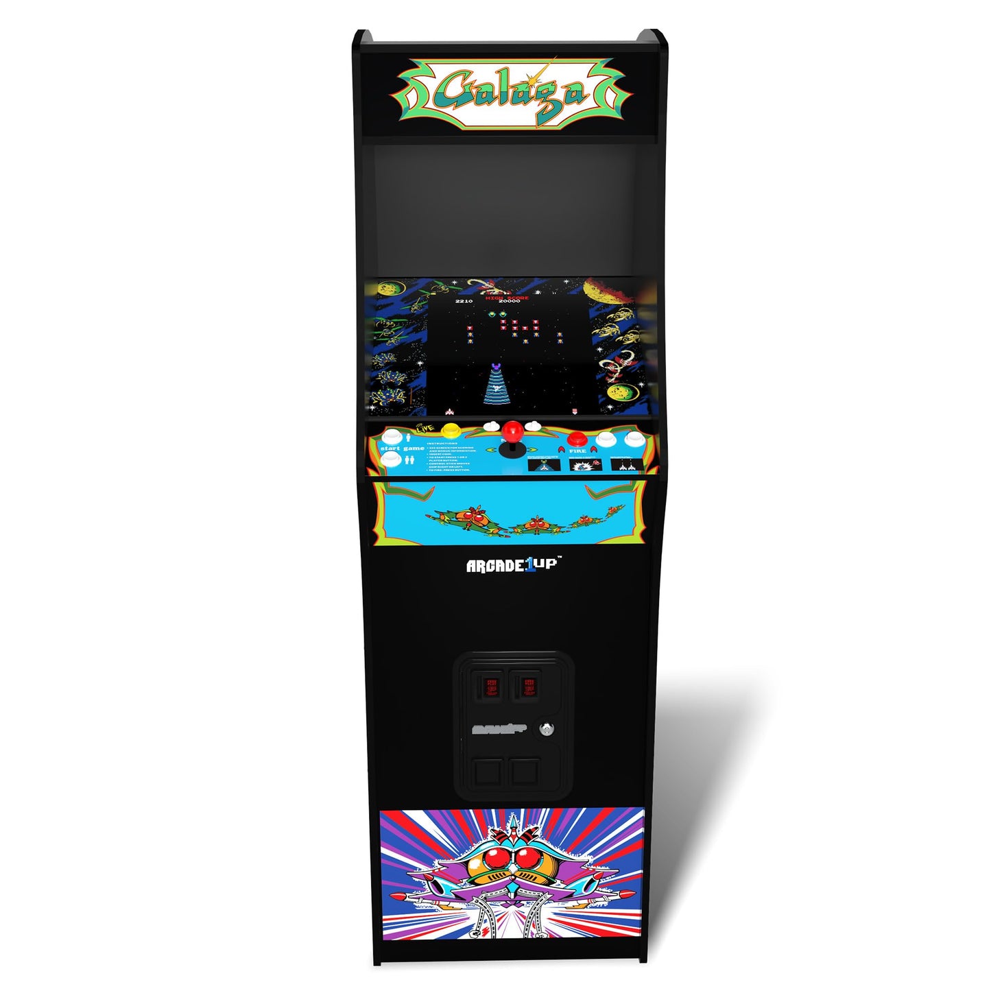 Arcade1Up Machine d'arcade multijoueur avec écran LCD haute résolution de 17 pouces Time Crisis, Point Blank et Steel Gunner Light Gun avec armoire debout pour la maison 