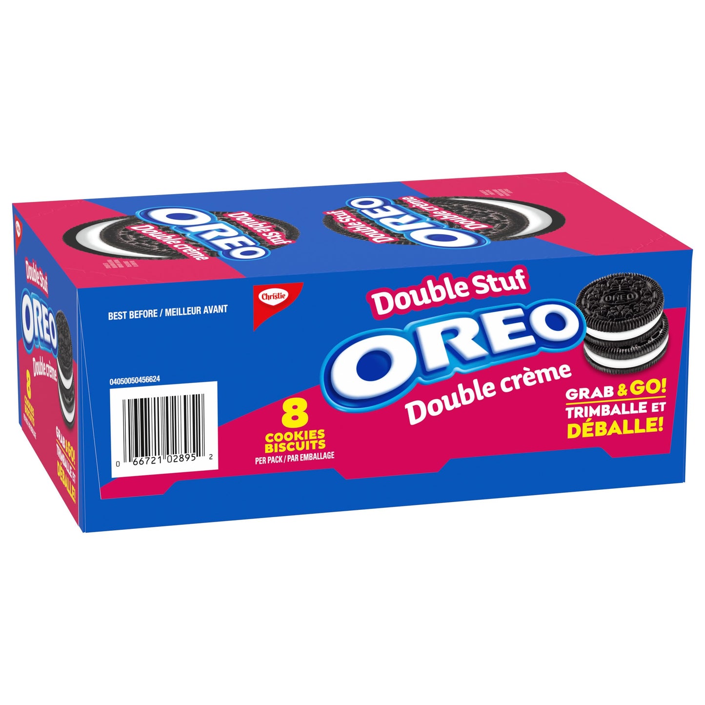 Biscuits sandwich au chocolat OREO, emballages de collations originaux, collations scolaires, 440 g 