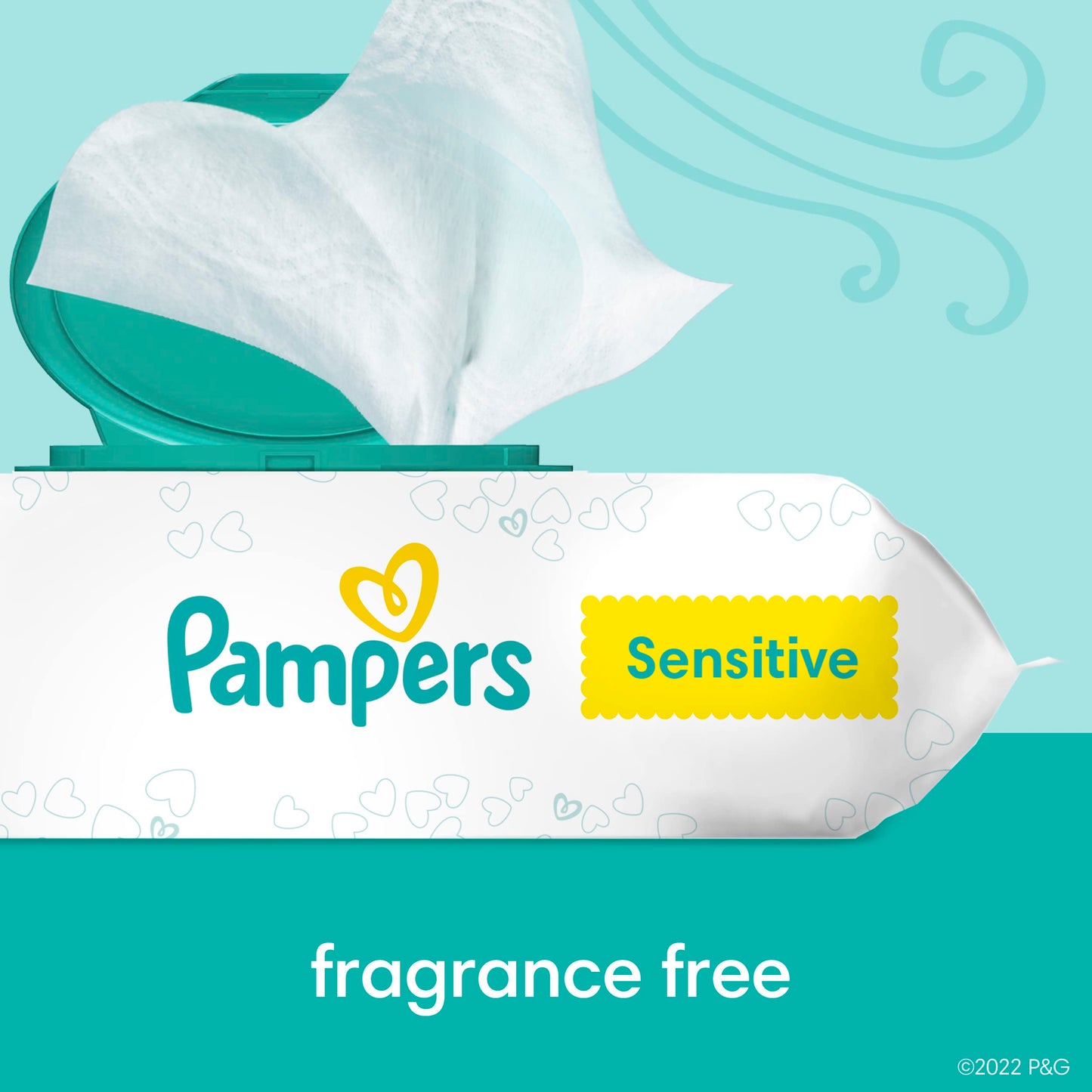 Pampers Baby Wipes Sensitive Perfume Free 12X Pop-Top Packs 1008 Count