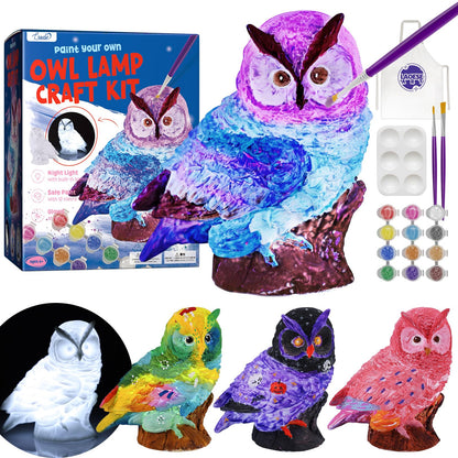 Paint Your Own Cat Lamp Kit, Art Supplies Arts & Crafts Kit, Painting kit for Kids 6-12, Arts and Crafts for Kids Ages 8-12, Toys Girls Boy Birthday Christmas Gift Ages 6 7 8 9 10 11 12+