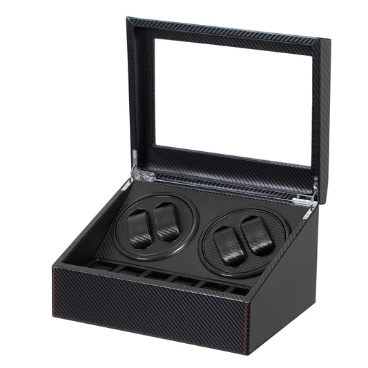 Watch Winder for Automatic Watch with Japanese Silent Motor, Automatic Watch Winder with Soft Flexible Watch Pillow, AC Adaptor Charge