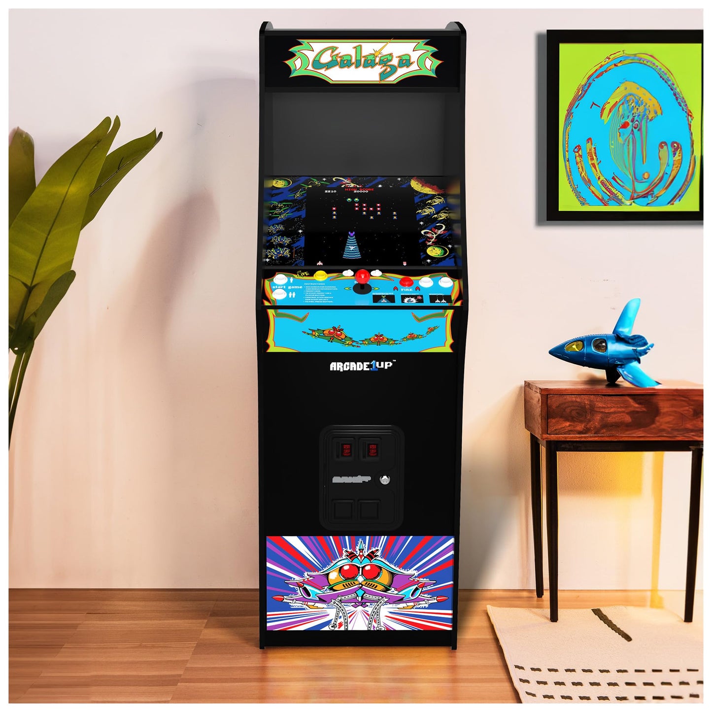 Arcade1Up Machine d'arcade multijoueur avec écran LCD haute résolution de 17 pouces Time Crisis, Point Blank et Steel Gunner Light Gun avec armoire debout pour la maison 