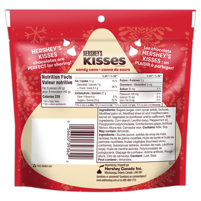 Bonbons de Noël et de fêtes au chocolat chaud KISSES de Hershey's, 180 g 