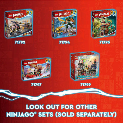 LEGO NINJAGO Imperium Dragon Hunter Hound 71790 Ensemble de construction comprenant des jouets monstres et dragons et 3 figurines, de superbes jouets ninja pour les enfants de 6 ans et plus qui aiment jouer à des histoires de ninja 