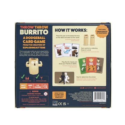 Throw Throw Avocado de Exploding Kittens: una secuela y un juego de expansión de Dodgeball Card Game - Juegos de fiesta para toda la familia - Juegos de cartas para adultos, adolescentes y niños - 2 a 6 jugadores 