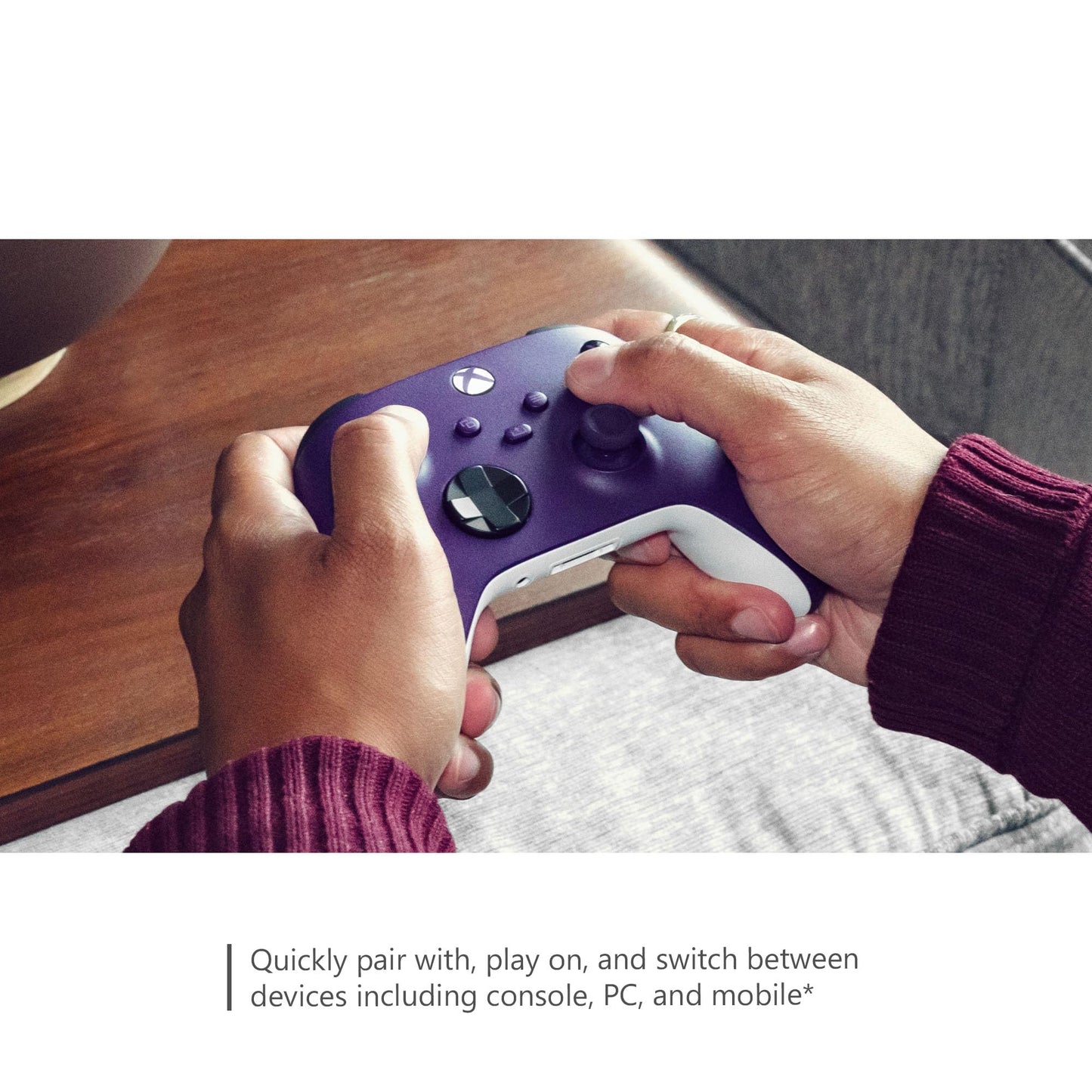 Manette de jeu sans fil Xbox Core – Astral Purple – Xbox Series X|S, Xbox One, PC Windows, Android et iOS 