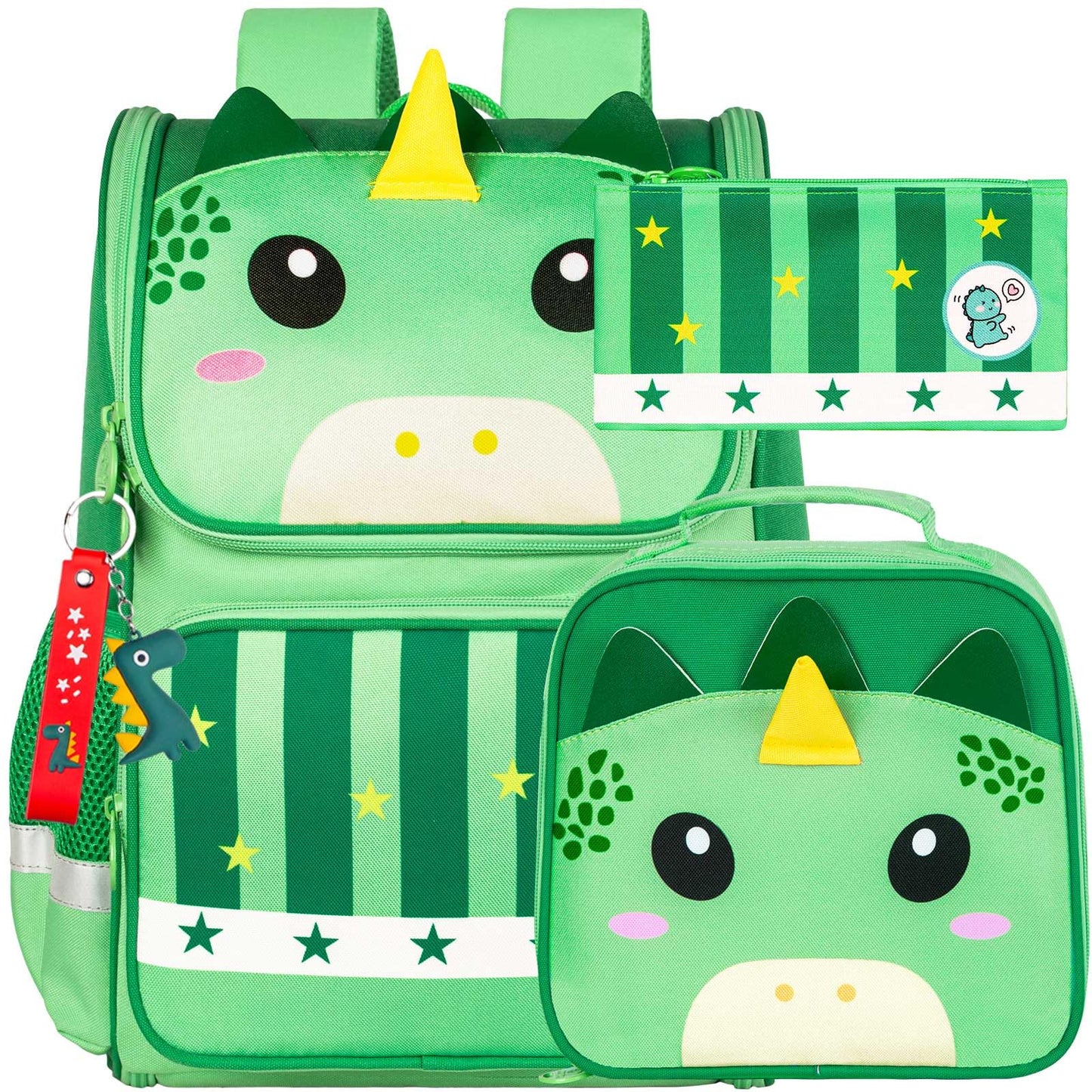 3PCS Kids Backpack for Girls, 15" Sequin Bookbag with Lunch Box, Leopard School Bag Set for Elementary Preschool Toddler