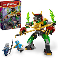 LEGO NINJAGO Lloyd's Elemental Power Mech Jouet de combat personnalisable avec 3 figurines d'action Ninja, ensemble de jeu d'aventure pour garçons et filles, idée cadeau Ninja pour les enfants de 7 ans et plus, 71817 