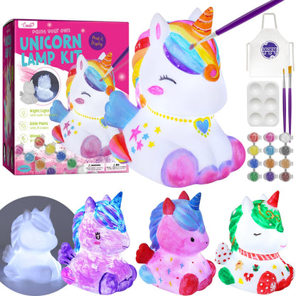 Paint Your Own Cat Lamp Kit, Art Supplies Arts & Crafts Kit, Painting kit for Kids 6-12, Arts and Crafts for Kids Ages 8-12, Toys Girls Boy Birthday Christmas Gift Ages 6 7 8 9 10 11 12+