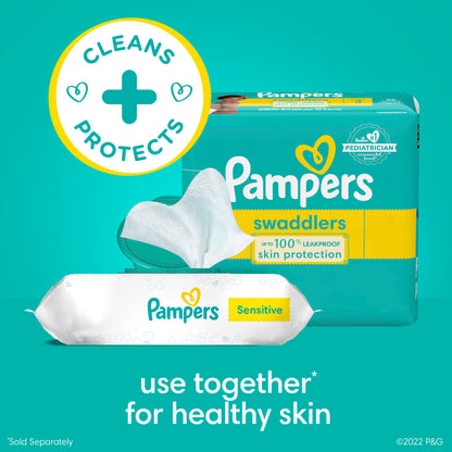 Pampers Baby Wipes Sensitive Perfume Free 12X Pop-Top Packs 1008 Count