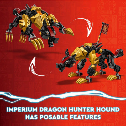 LEGO NINJAGO Imperium Dragon Hunter Hound 71790 Ensemble de construction comprenant des jouets monstres et dragons et 3 figurines, de superbes jouets ninja pour les enfants de 6 ans et plus qui aiment jouer à des histoires de ninja 