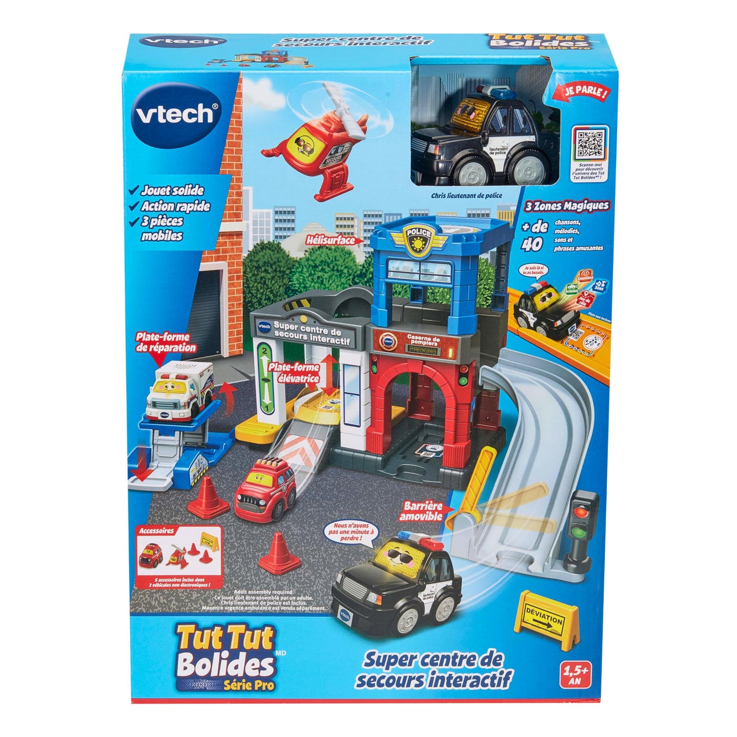 Centre d'intervention Save The Day de VTech Go! Go! Smart Wheels (version française) 