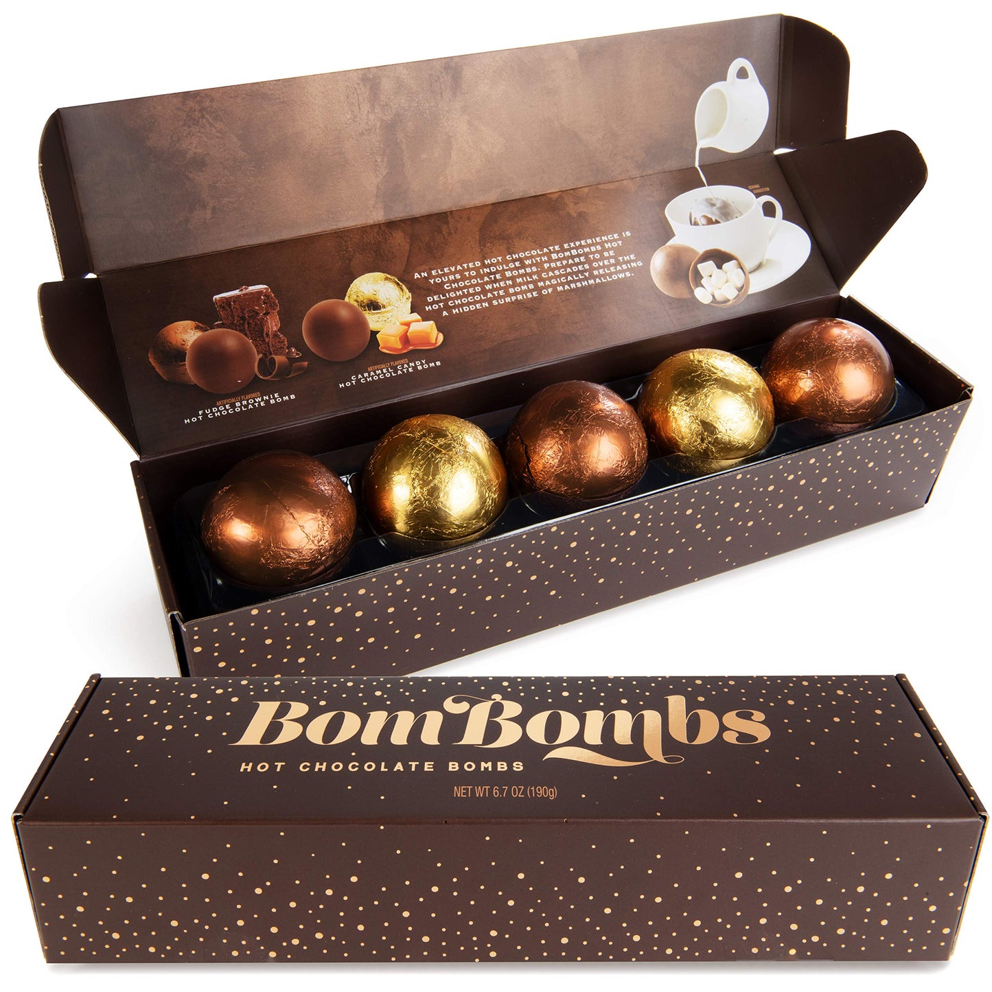 Bombes de chocolat chaud BomBombs, lot de 5 