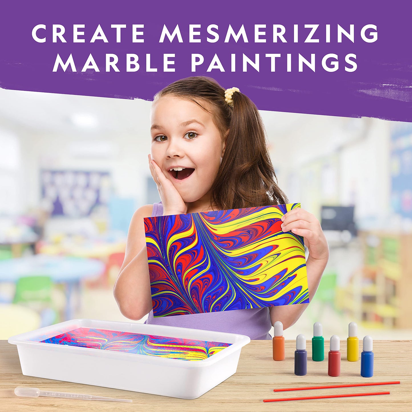 NATIONAL GEOGRAPHIC Mega Arts and Crafts Kit for Kids – Mosaic Kit, Marbling Paint Kit & Air Dry Clay Pottery Kit – Art Projects for Kids Ages 8-12, Crafts for Girls and Boys