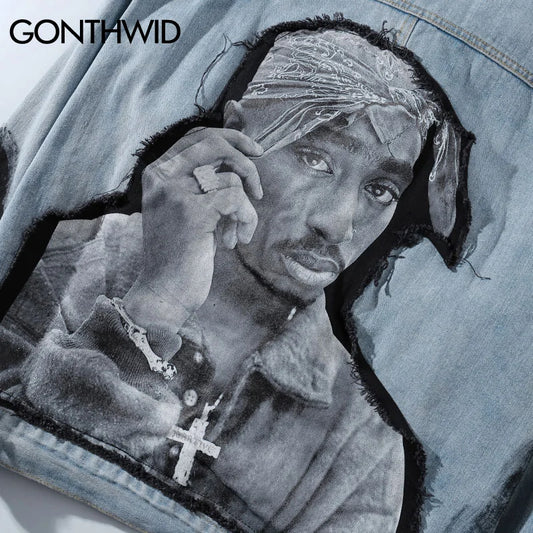 Tupac Denim Jacket