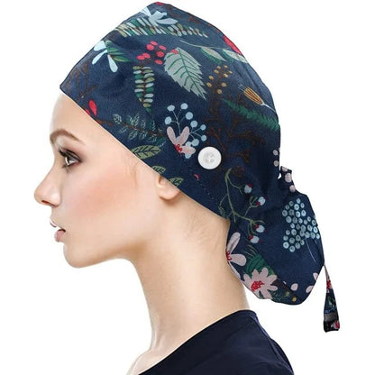 Printed Bouffant Turban Hats