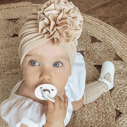 Knot Bow Baby Headbands: Toddler Headwraps with Flower Turban Hats, Elastic Hair Accessories